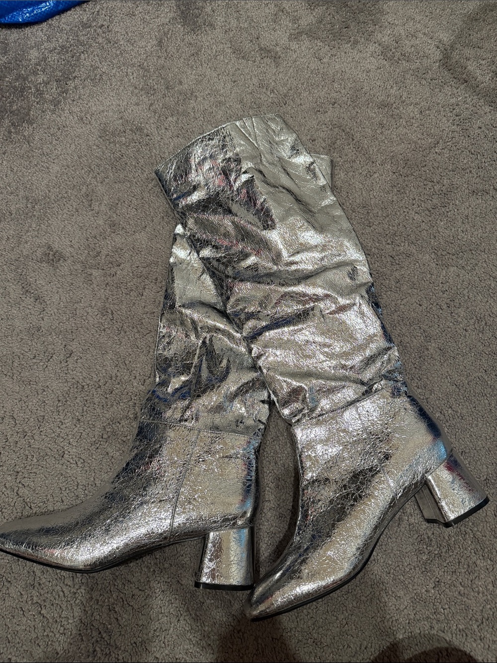 NEVER WORN Billini metallic tall boots